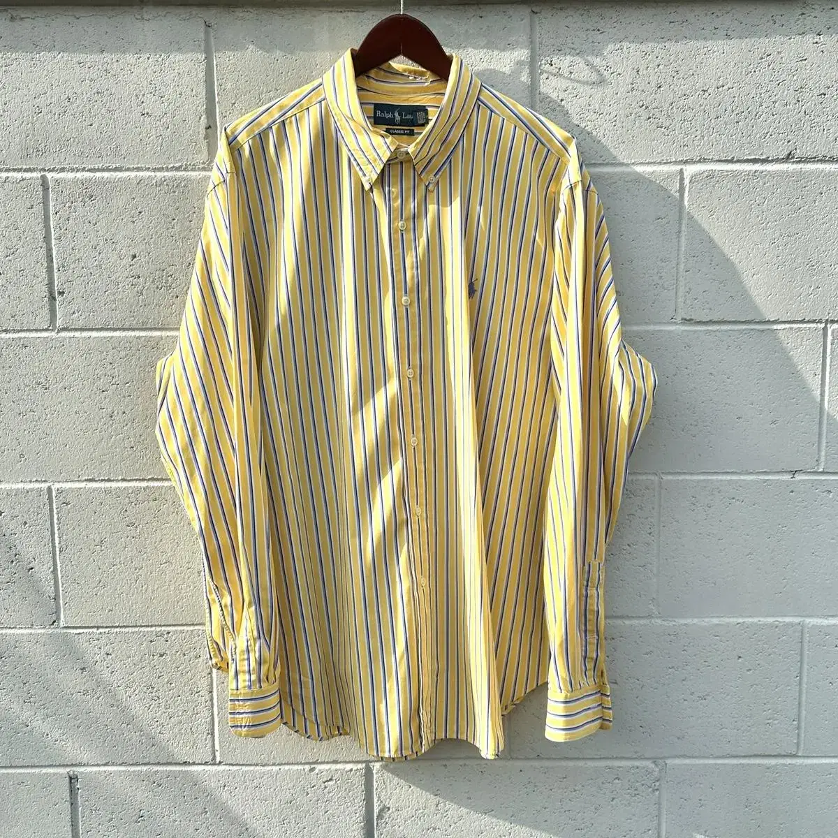 [120] Polo Ralph Lauren bloo striped yel...