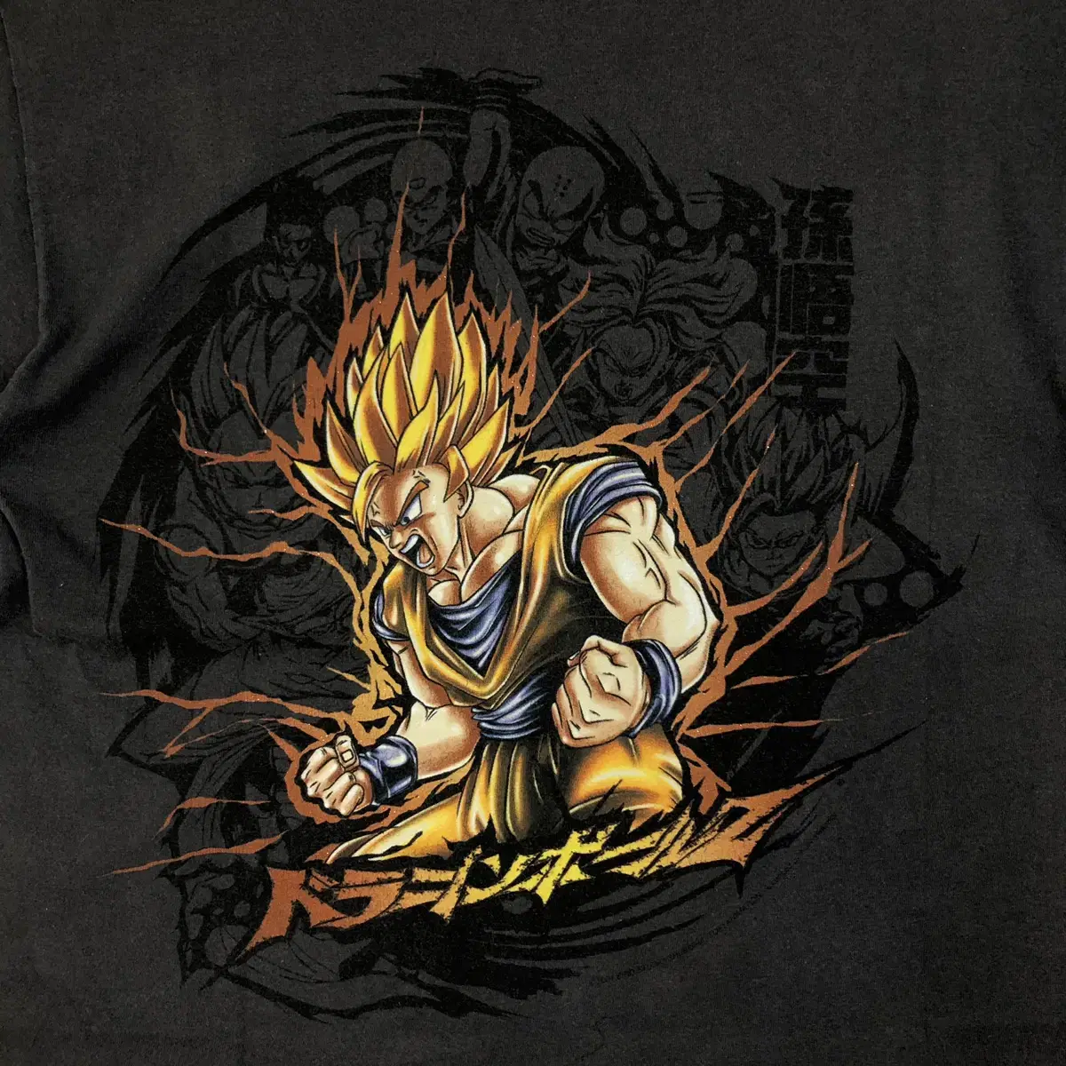 2002년도 드래곤볼z dragonball z 카툰 반팔티셔츠