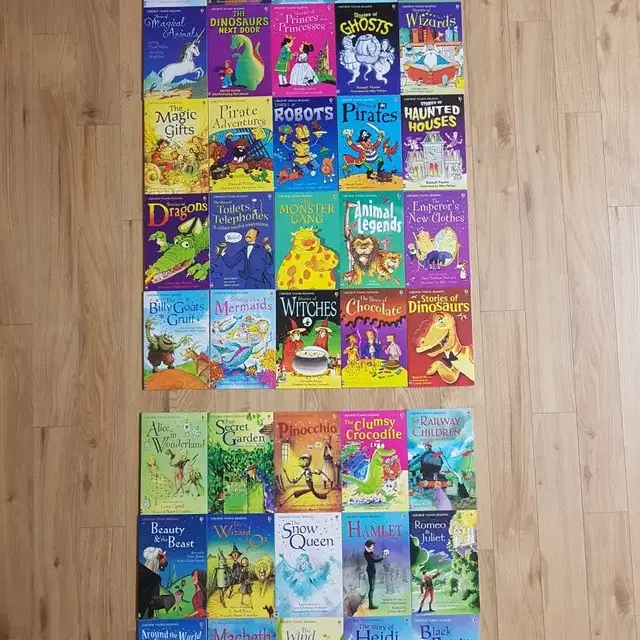 영어책-어스본라이브러리 3단계 usborne 40종 박스셋(음원)