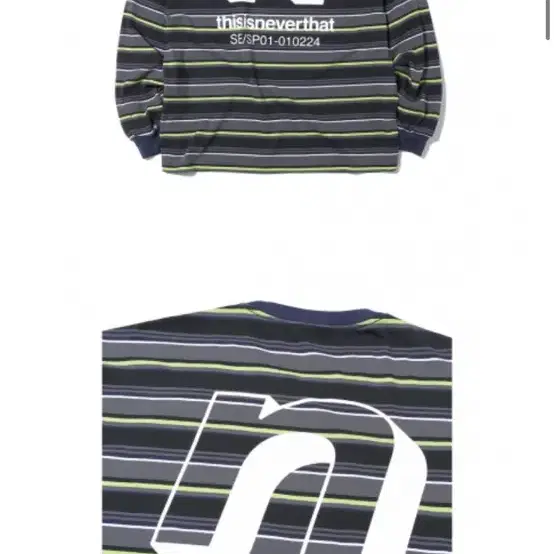 디네댓 롱슬리브 N Striped L/SL Top Black/Grey