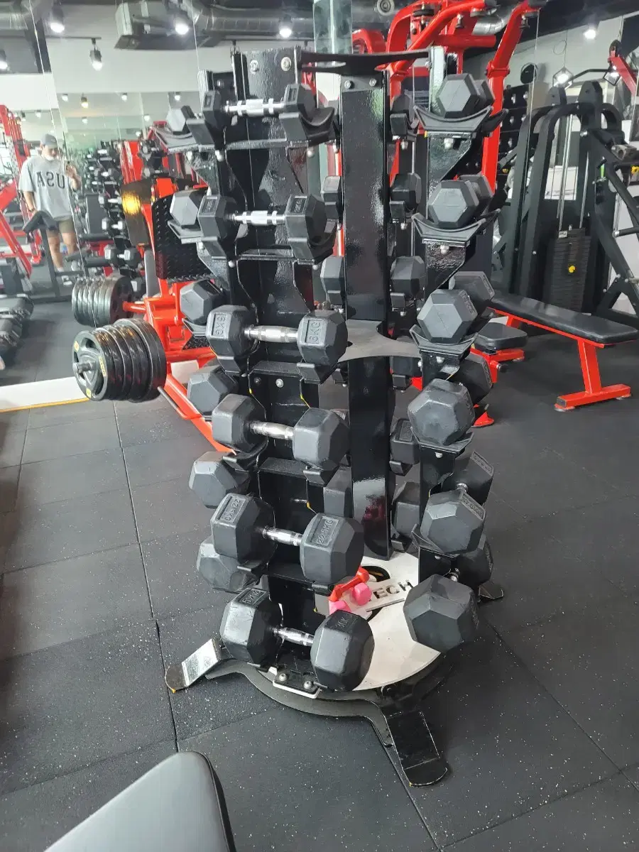 New Tech Rotating Dumbbell Rack