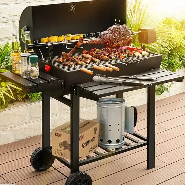Meat grilling machine Fish grill Drum-type smokehouse Home smokehouse ...