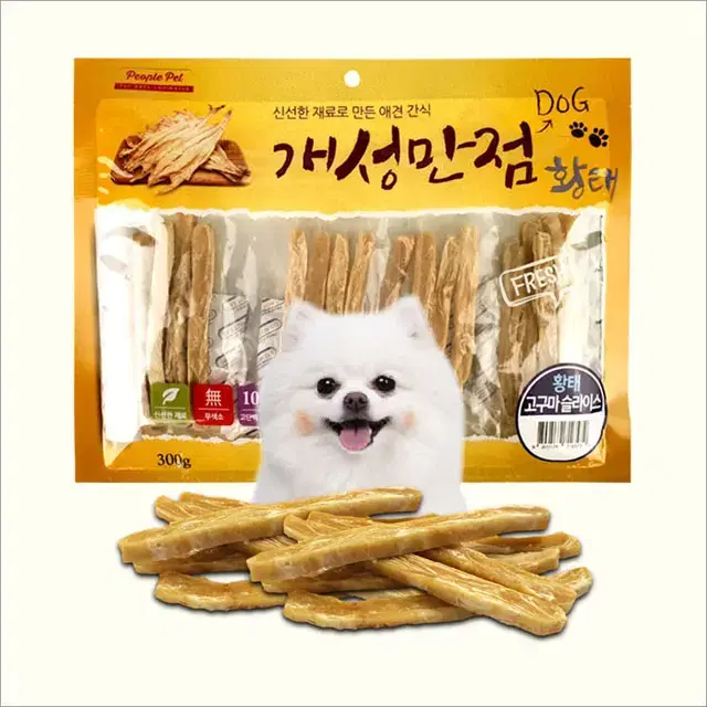 강아지간식 황태고구마 슬라이스300g