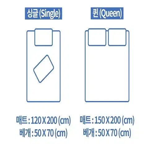 [무료배송] 여름 쿨 패드 베개커버 싱글 퀸 사이즈