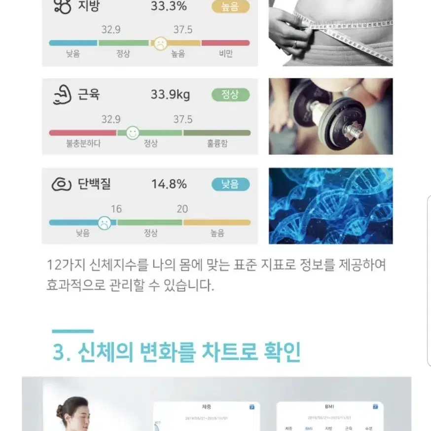 인바디 체지방측정 와이파이 체중계 