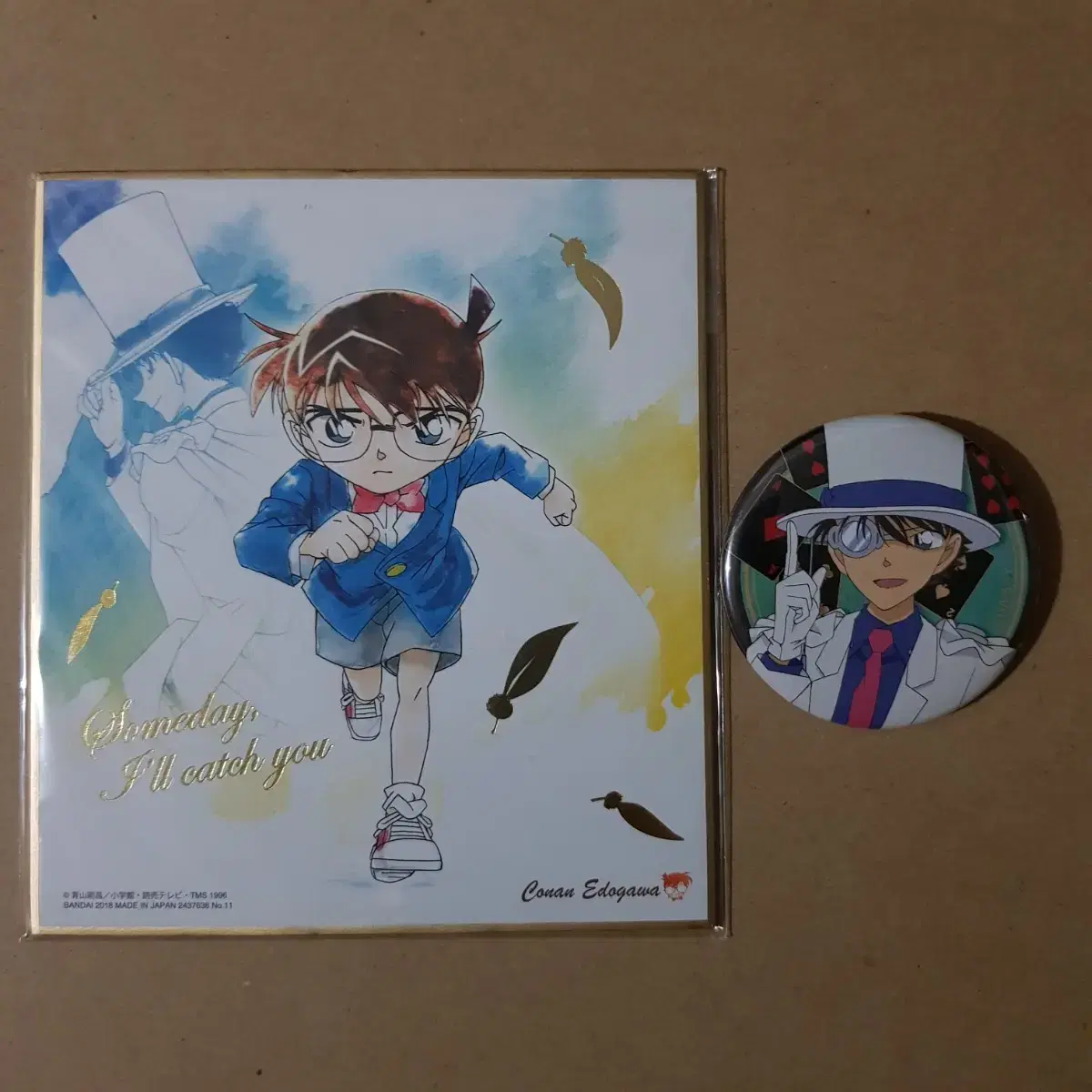 Until the 19th [Detective Conan] Kid Conan Color Paper + Kid Can Badge in Bulk