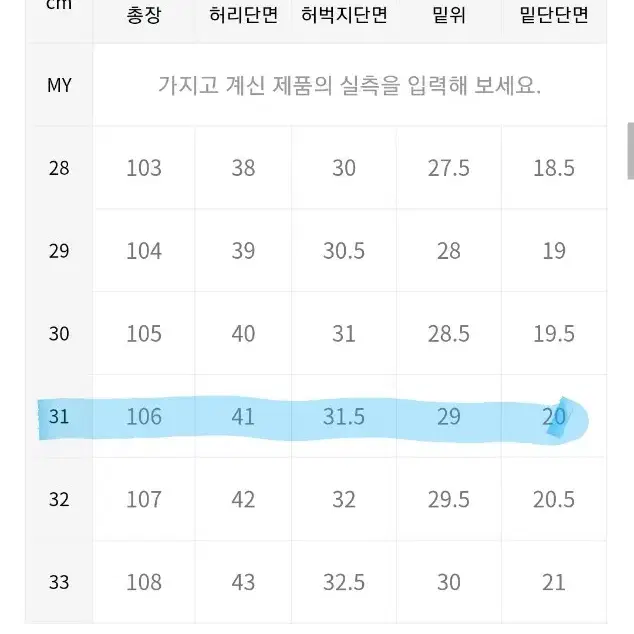 [31]모드나인 짱구대디 청바지