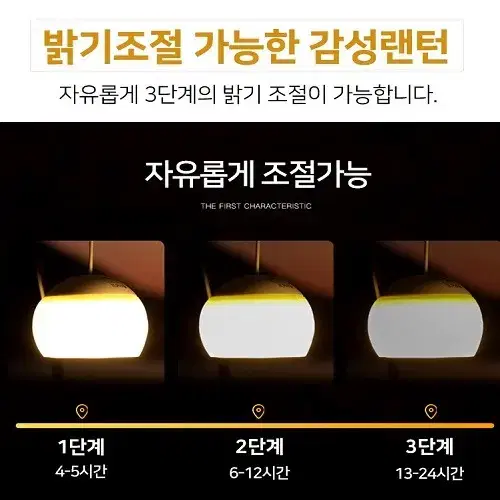 (무료배송) 감성캠핑 랜턴 호롱불 LED 캠핑랜턴 3단계 조절가능