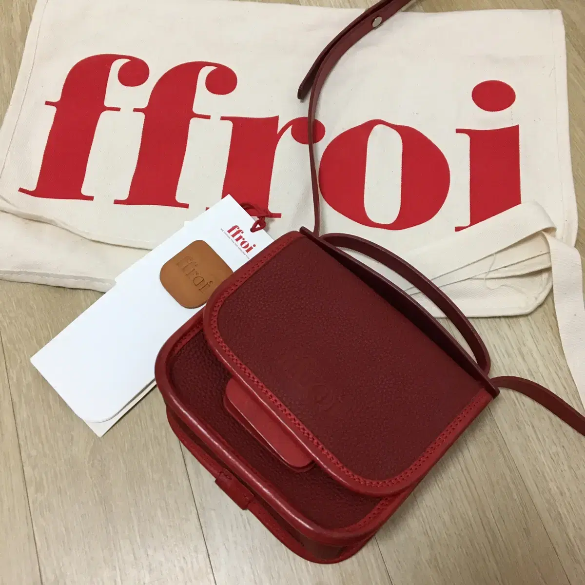 프루아 잘루시백 레드 ffroi jalousie bag red small