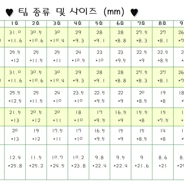 하트네일수제팁