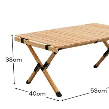 감성캠핑 차박 우드 롤 테이블 120 (미개봉)