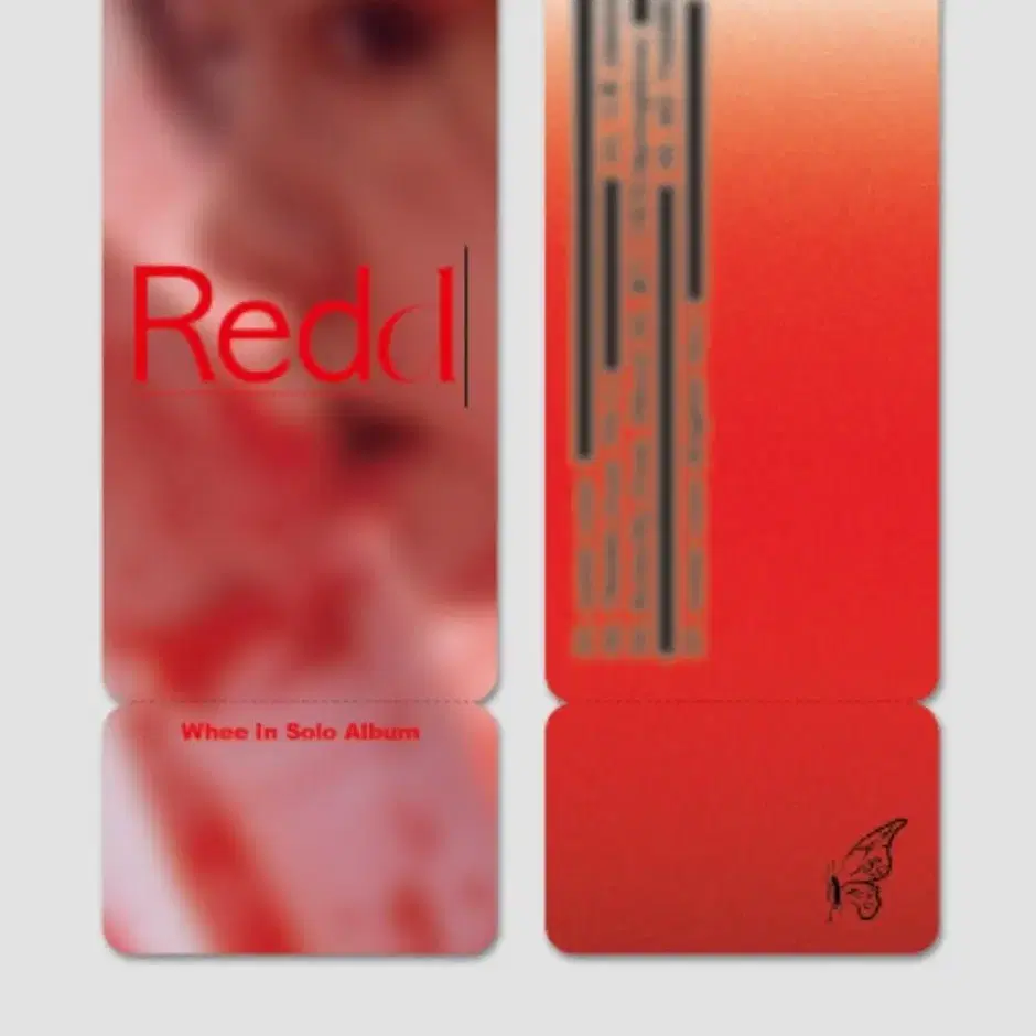 휘인 Redd 앨범 렌티큘러포카 스티커 포토티켓