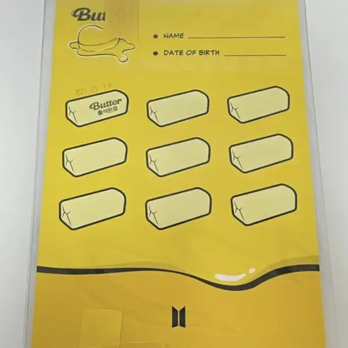 [미개봉] 방탄소년단 버터 공방 BTS BUTTER PCS SEALED