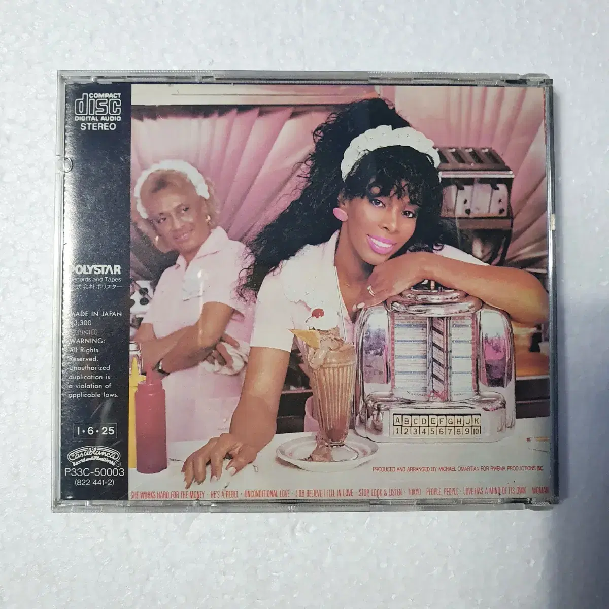 도나썸머 Donna Summer She Works Hard CD 중고