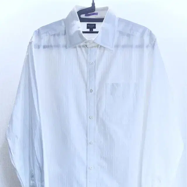 [L 100] JP Paul Smith White Striped Formal Dress Shirt