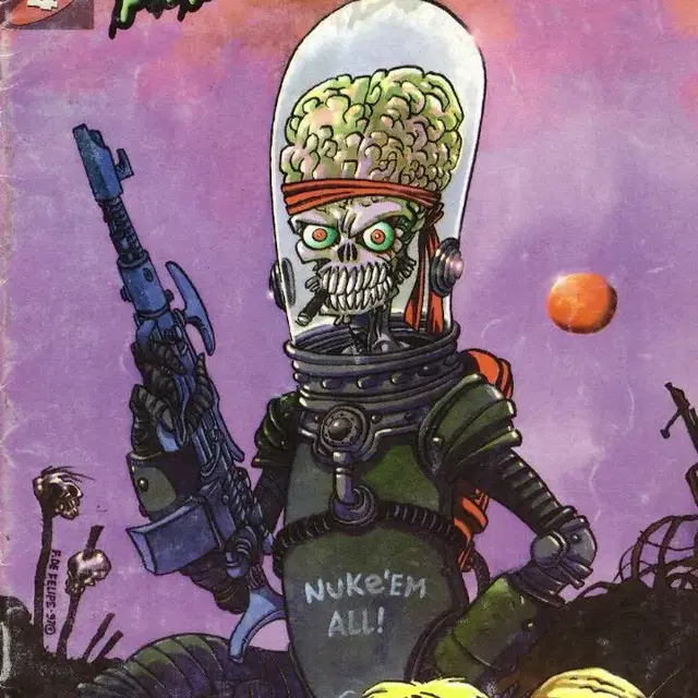 1990s Mars attacks 화성침공 빈티지 티셔츠