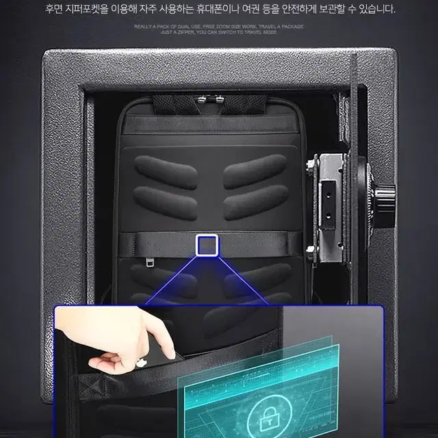 (정품) 보파이 BA971 USB 백팩/대학생가방/직장인가방/USB가방