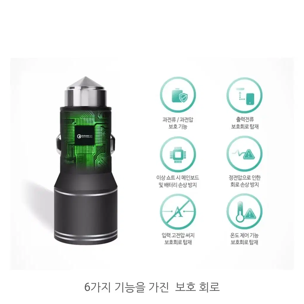 (무배송)차량용충전기(새상품)2대동시충전