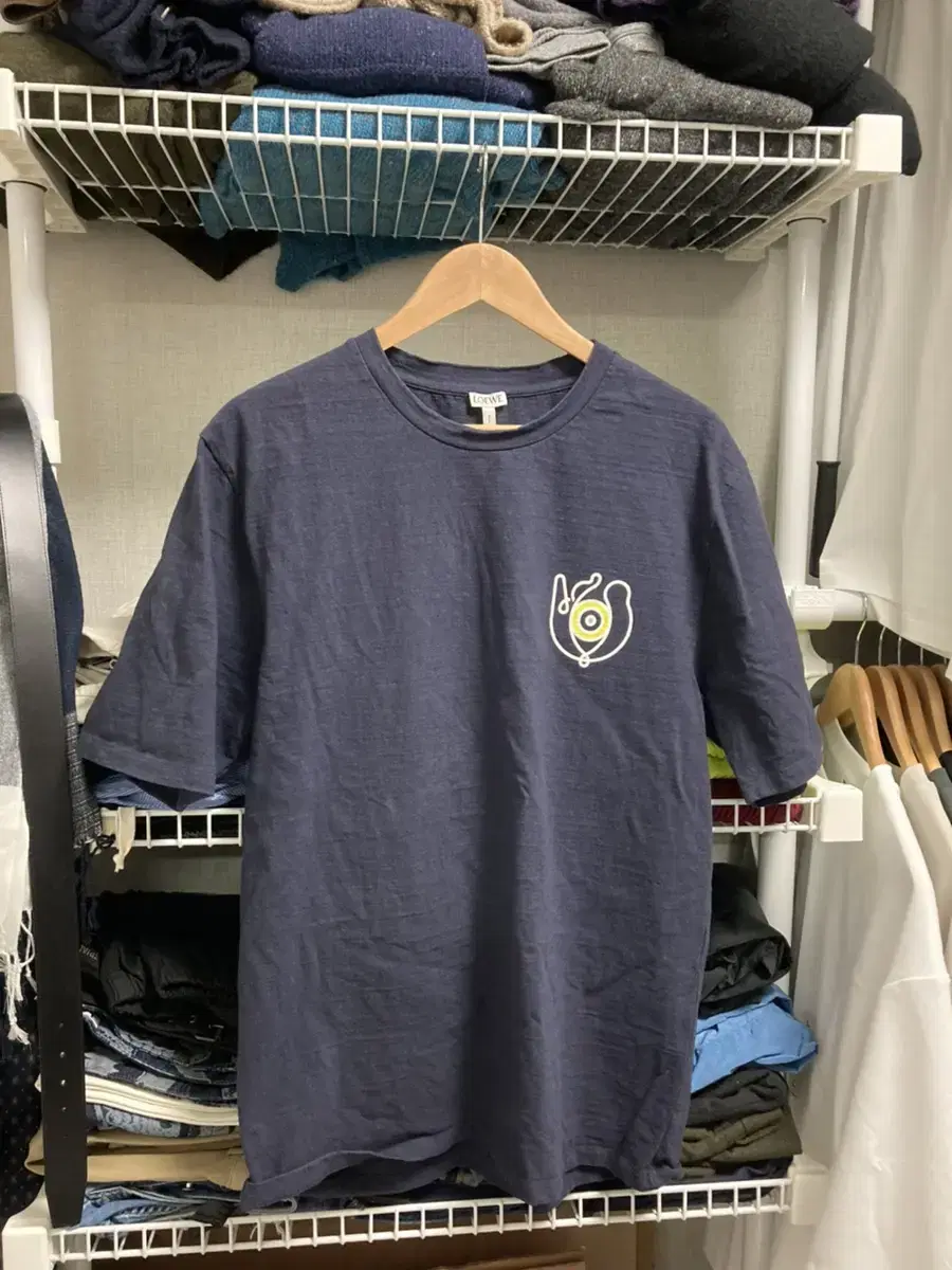 Loewe Back Logo Navy T-shirt XL