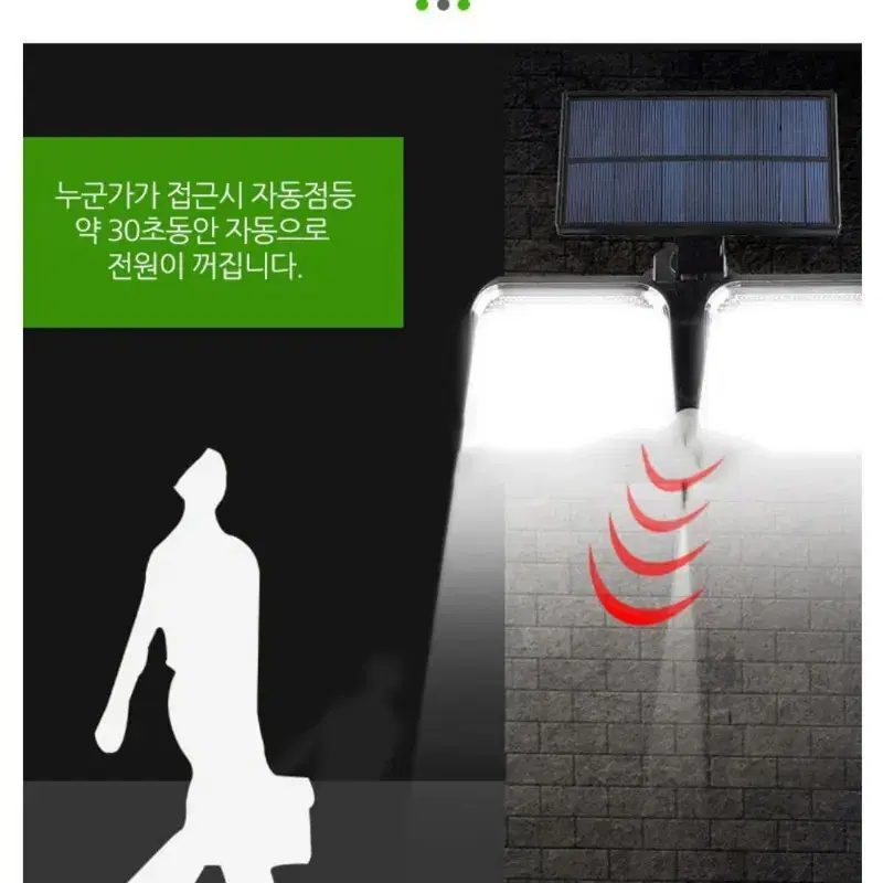 신형정품)120SMD LED태양열센서충전등 미개봉JD SOLAR SEN