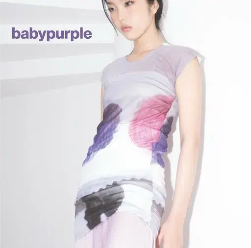 디와이도 dydoshop baby purple 레이어드 메쉬 원피스