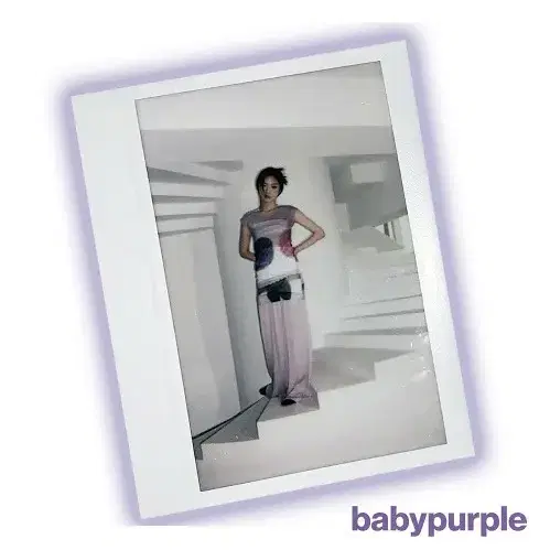 디와이도 dydoshop baby purple 레이어드 메쉬 원피스