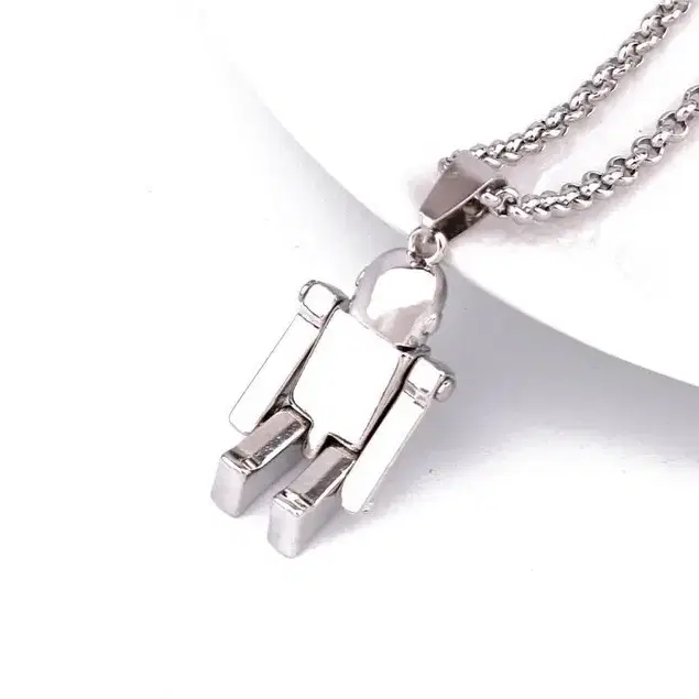 316L steel robot necklace 힙한 로봇 써지컬 목걸이