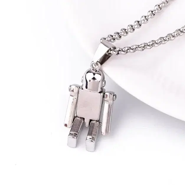 316L steel robot necklace 힙한 로봇 써지컬 목걸이