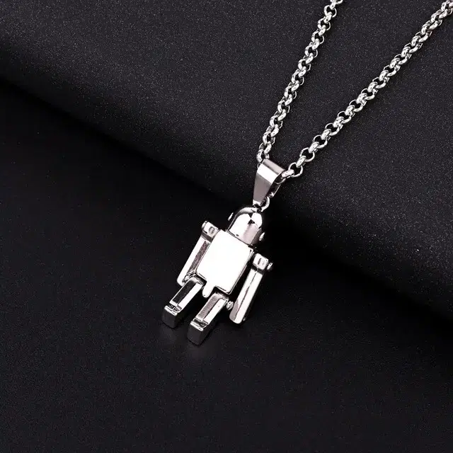 316L steel robot necklace 힙한 로봇 써지컬 목걸이