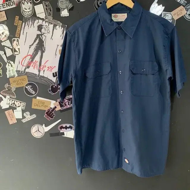 Dickies short sleeve work shirt. L, 100