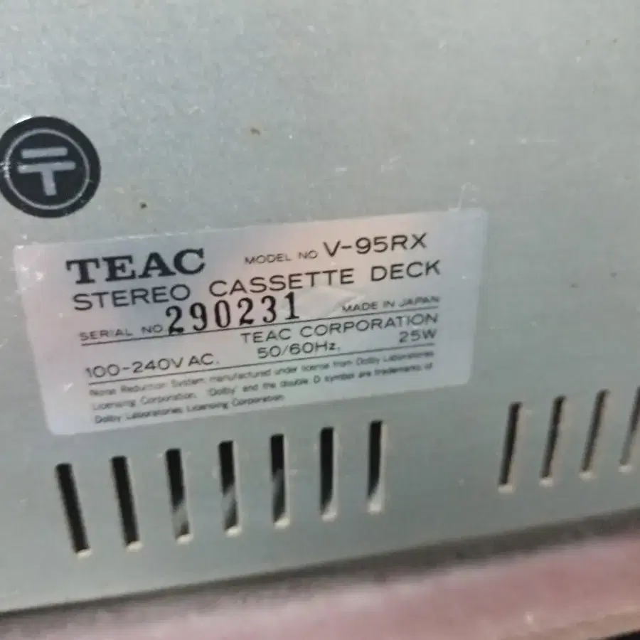 TEAC  V95RX  Auto  REVErse  StEreo  Cass