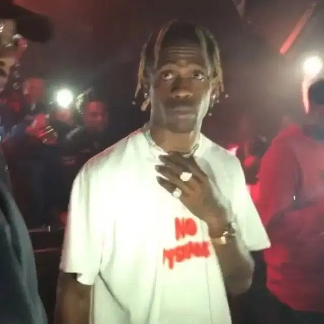 Travis Scott No Bystanders Tee White