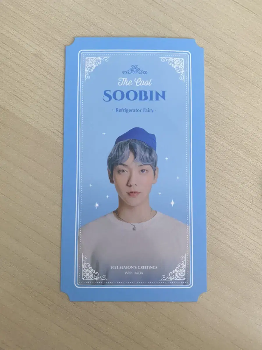 TXT 2021 seasons greetings soobin Profile Card Ticket