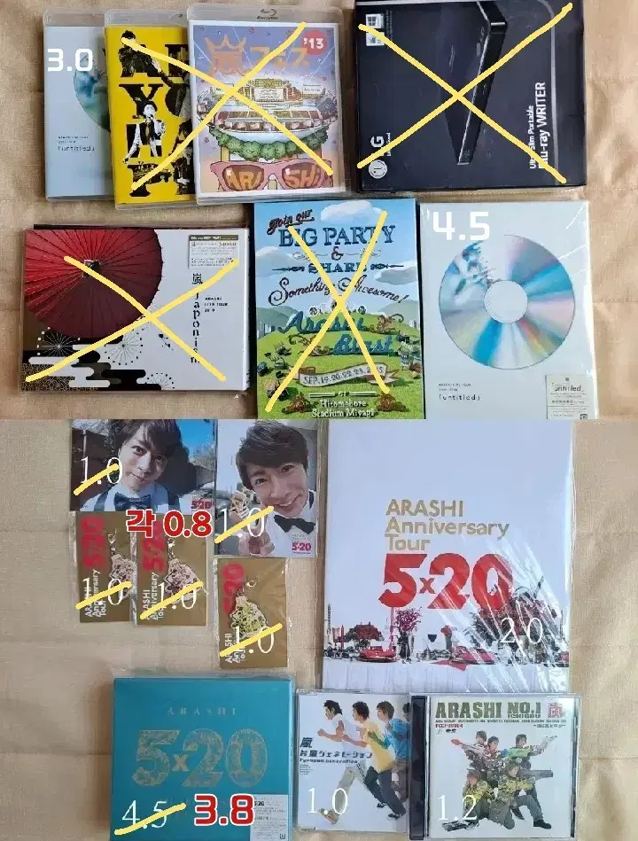 Arashi official goods sells