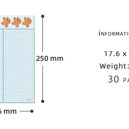 밀크조이 140g 빅 메모패드 3종