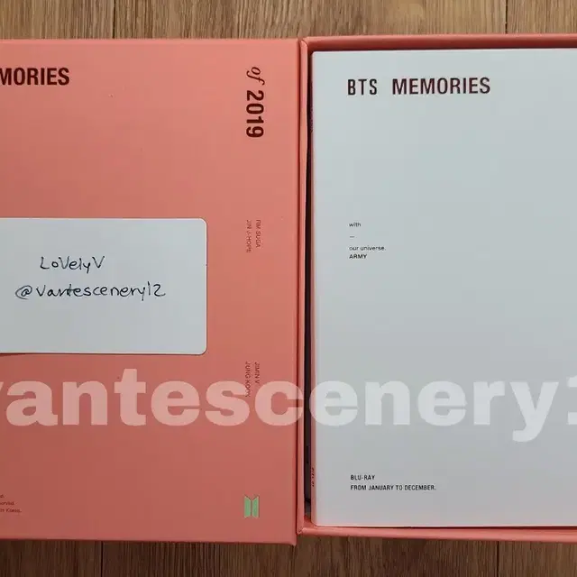 방탄소년단 방탄 메모리즈 2019 블루레이 포카, 생사진 제외