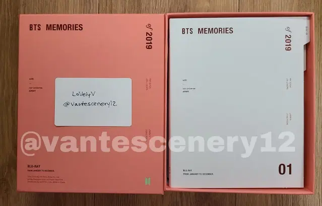 방탄소년단 방탄 메모리즈 2019 블루레이 포카, 생사진 제외