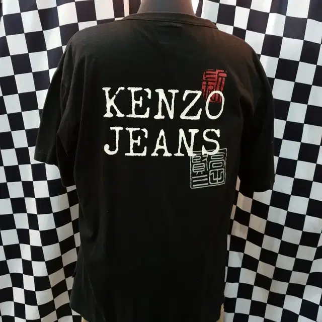 겐조  빅로고 블랙 반팔티 kenzo