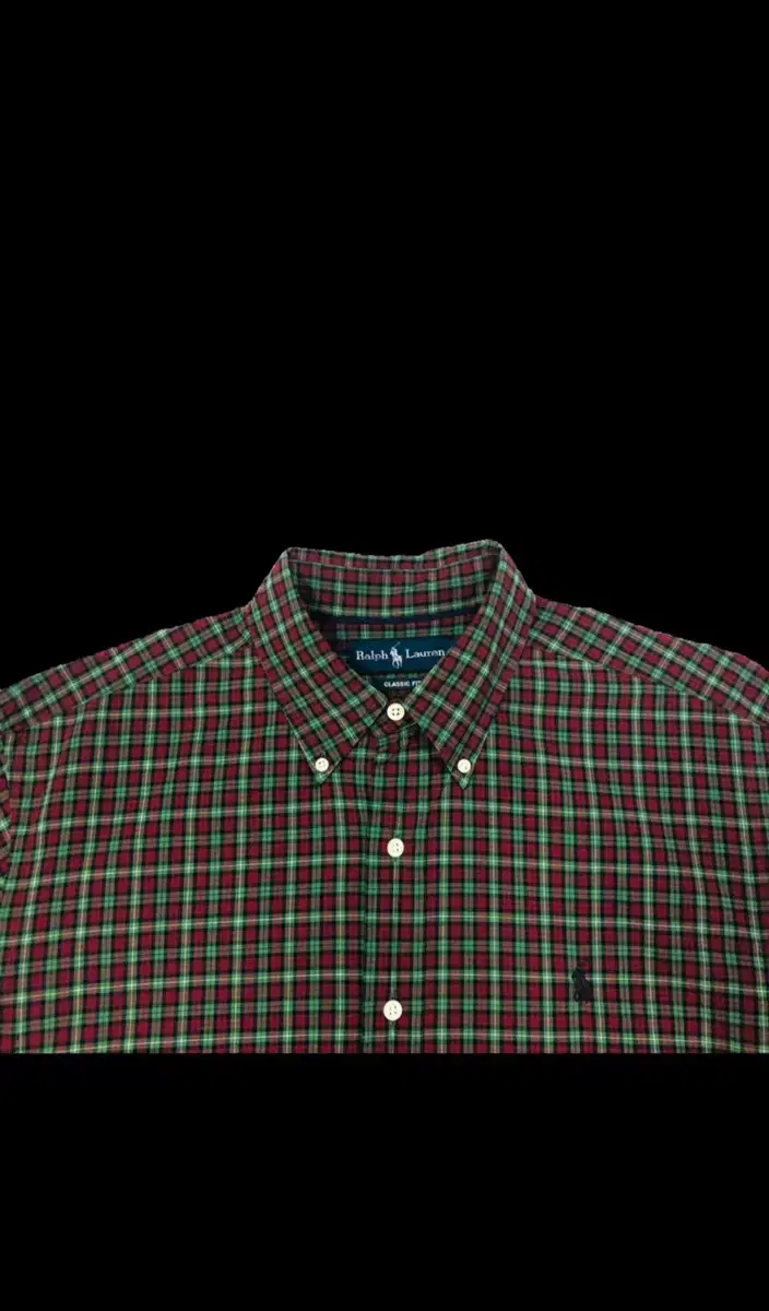 Polo-style checkered shirt