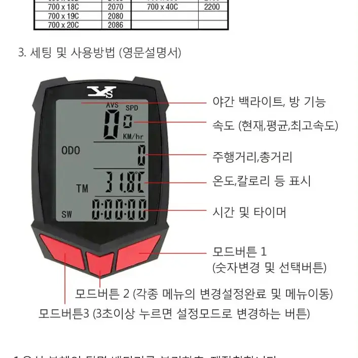 make speed 업그레이드 디지털 자전거 속도계 (20기능)