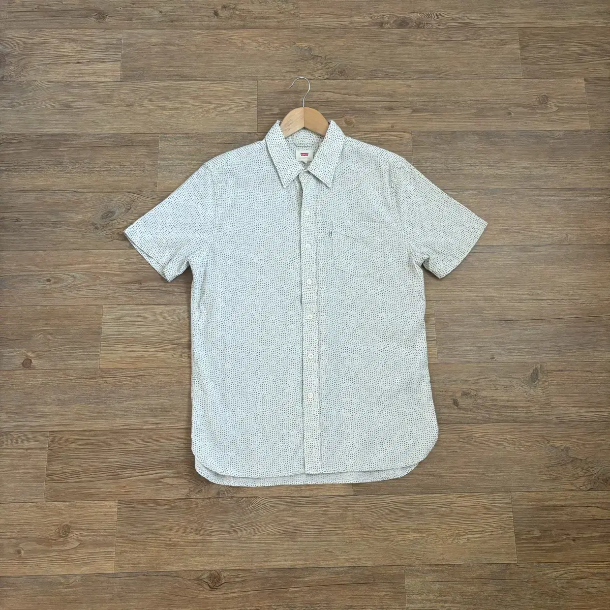 Levi's Casual Short Sleeve Shirt S Pattern Soft Cotton