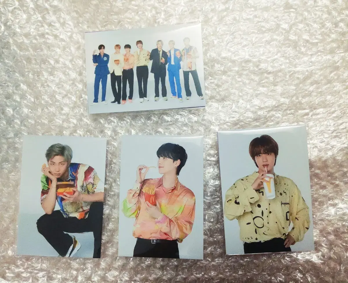  McDonald's bangtan pre-order benefit photocard postcard BTS