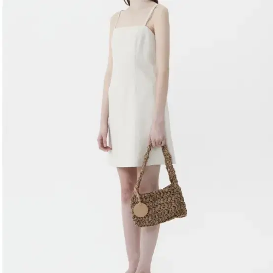 더오픈프로덕트 STRAP SLIP DRESS, IVORY