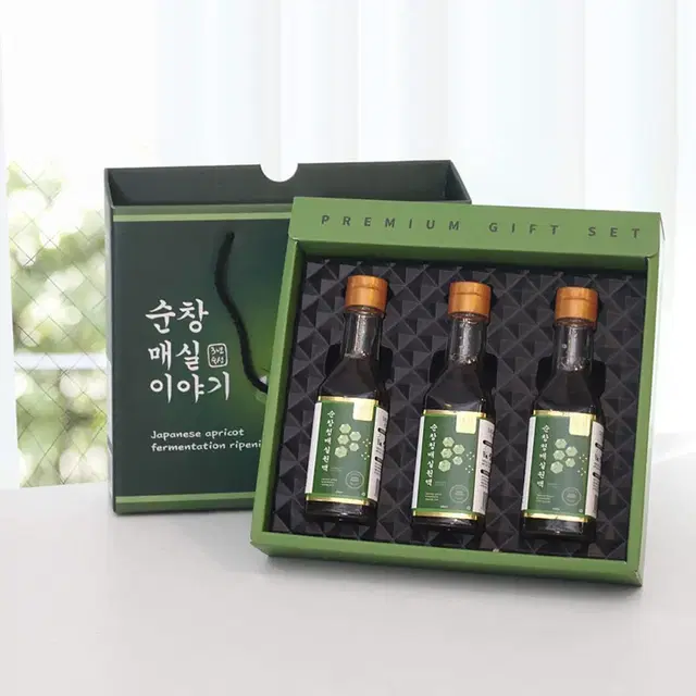 새상품 무배)순창 청매실이야기 원액 선물세트 180ml x 3병