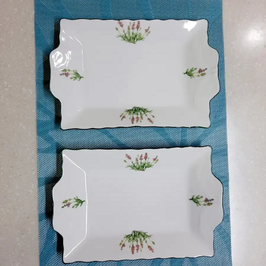 접시 fine new bone China 사각 도자기