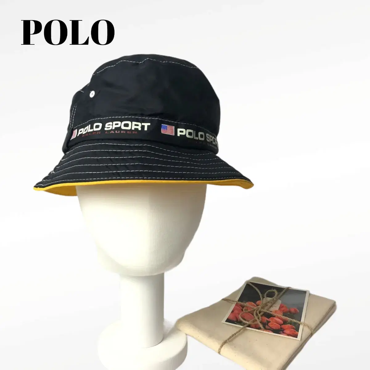 90s 폴로버킷햇 폴로벙거지모자 폴로스포츠모자 폴로모자 polo