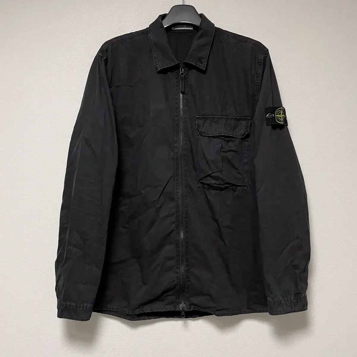 [XL]Stone Island 19FW Olde Effect Overshirt Black