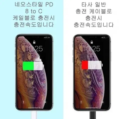 8핀toC타입/고속충전케이블/2미터/롱케이블