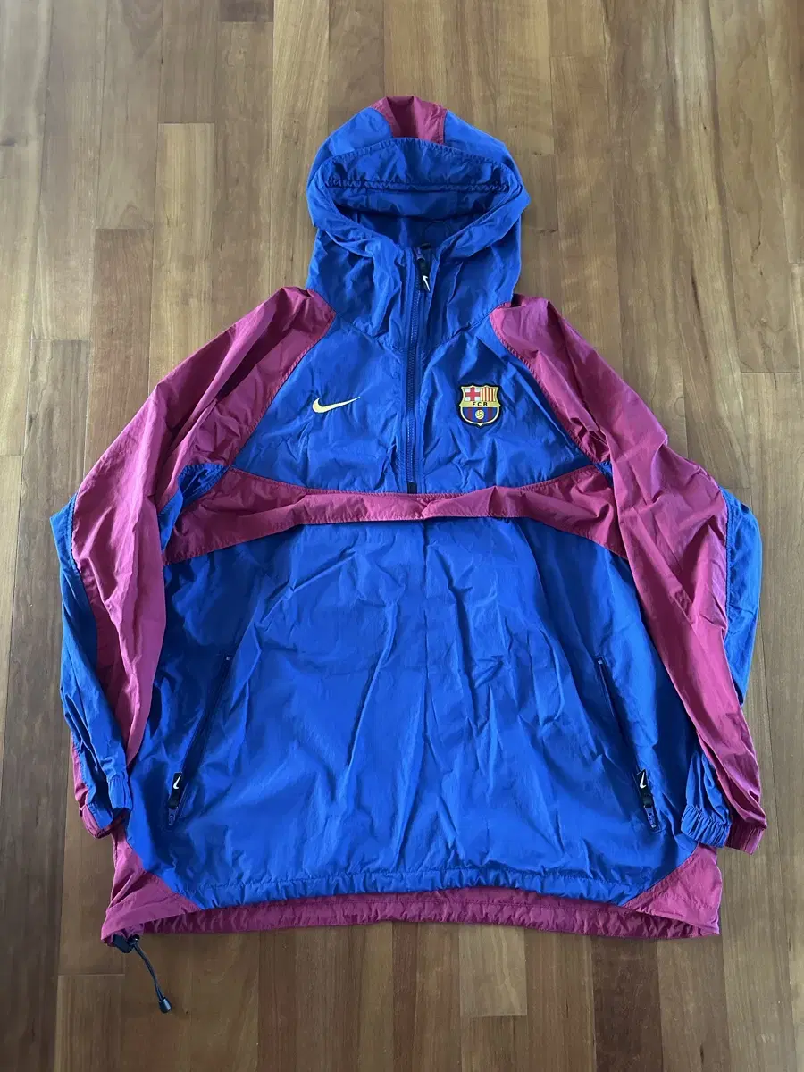 FC Barcelona Hooded Half-Zip XL (110-115) Big Size Luxury Nike