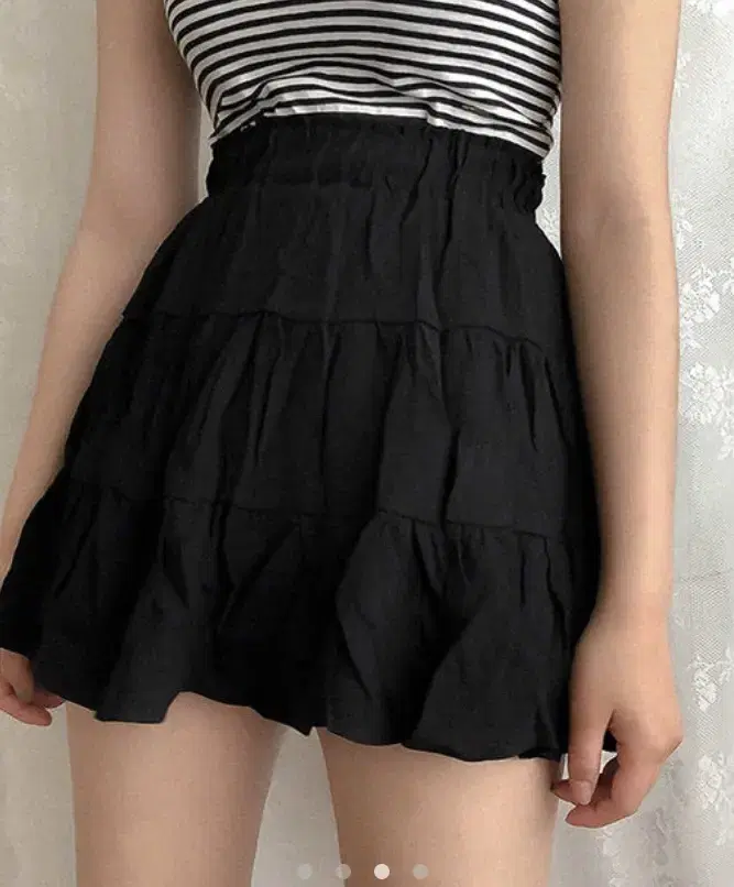 Flare mini skirt